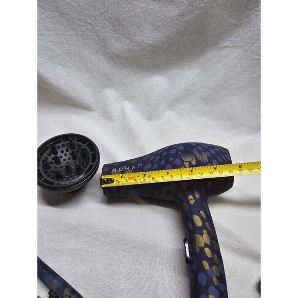Monat Mini Travel Hair Dryer And Mini Iron Purple/Gold Cheetah Print- Travel - Picture 6 of 11